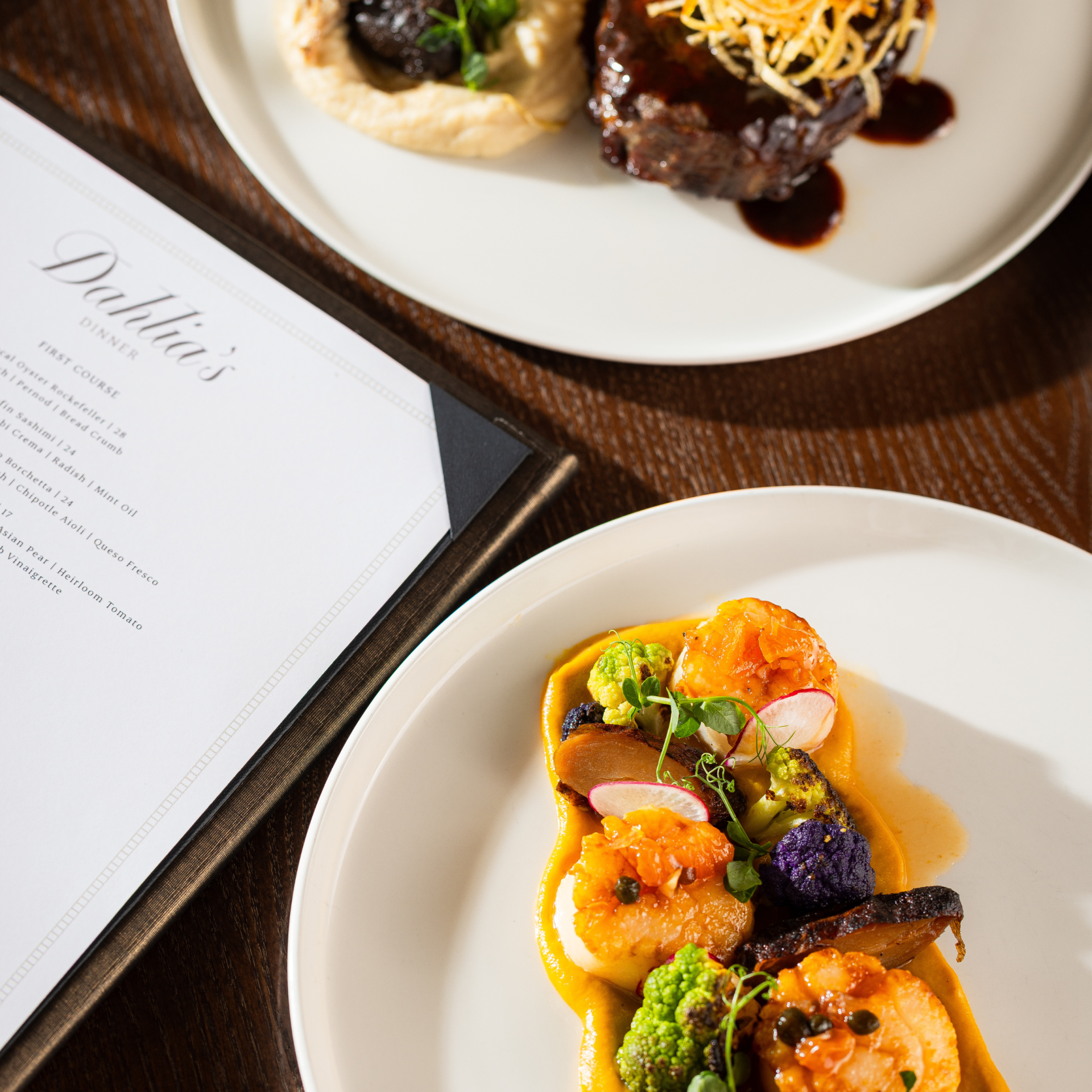 a plate of food on a table
