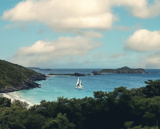 a sailboat in the water