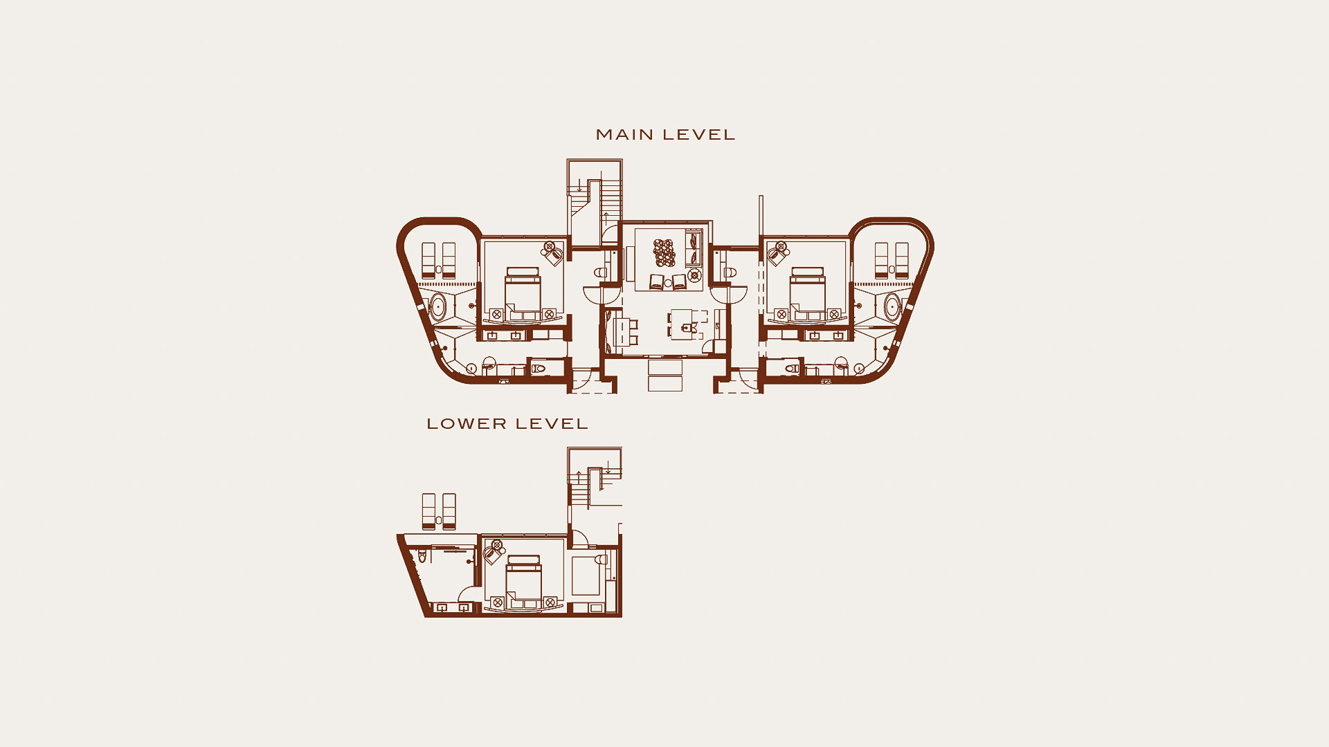 floorpan image of THREE-BEDROOM <BR>VILLA RESIDENCE