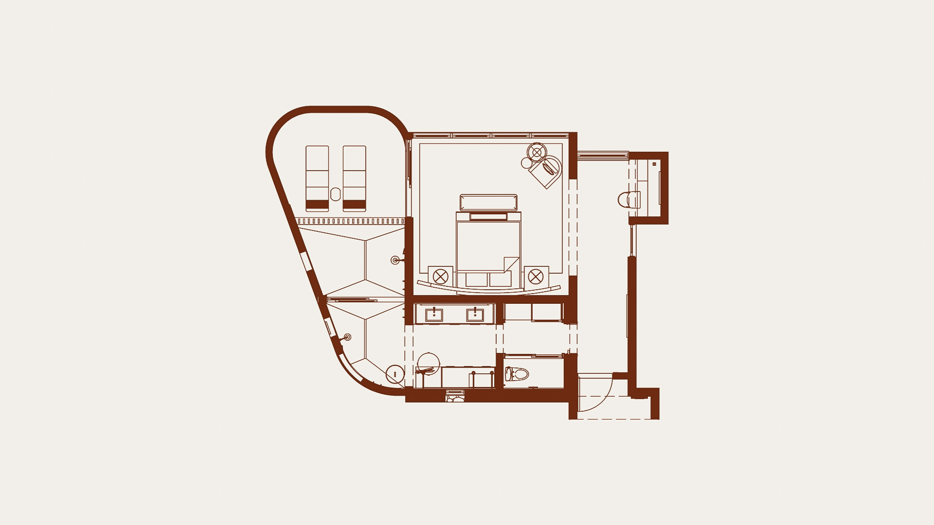 floorpan image of DELUXE VILLA KING