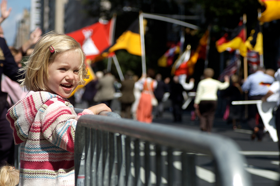 a girl smiling at the camera