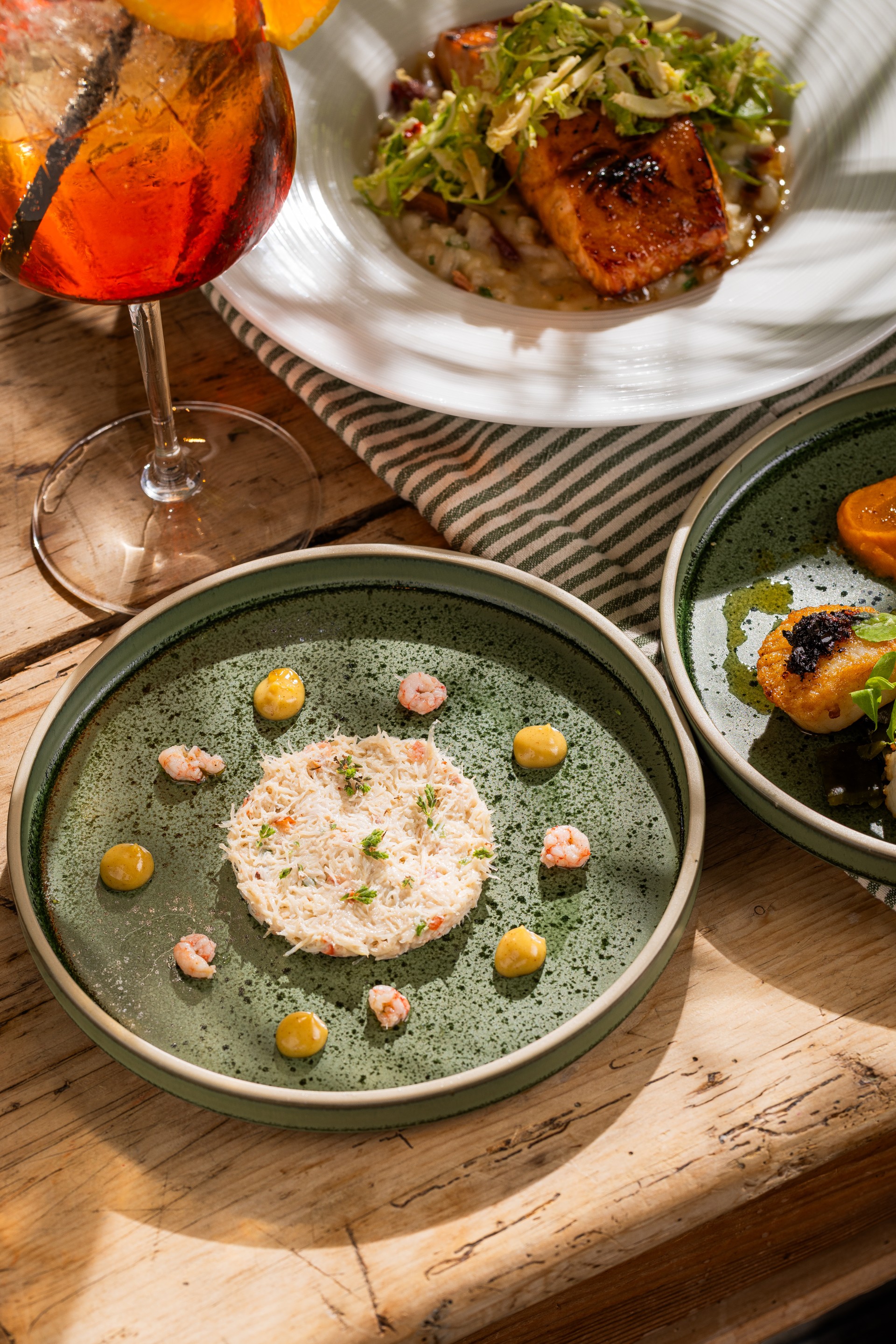 plates of food on a table