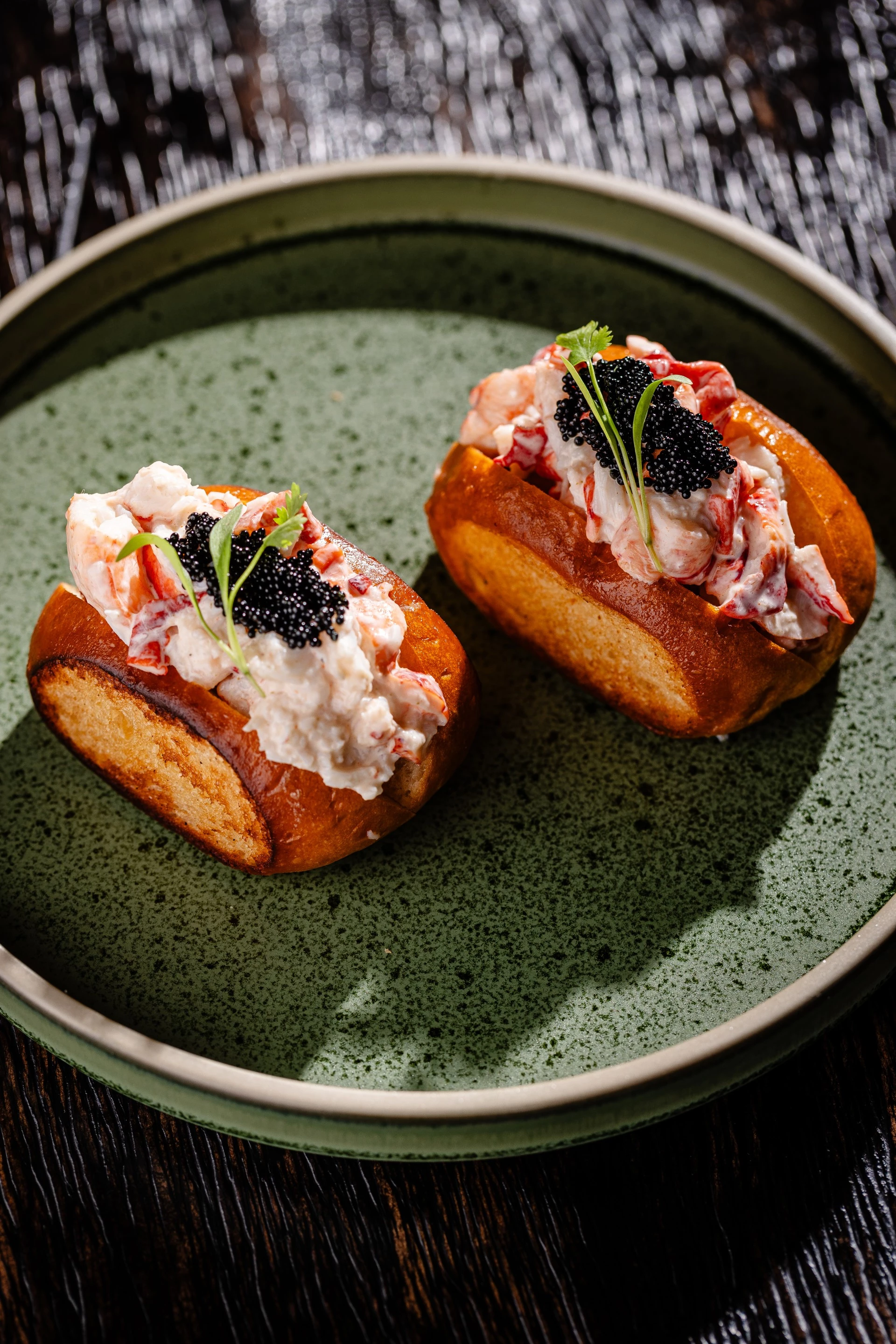 a plate of food on a table