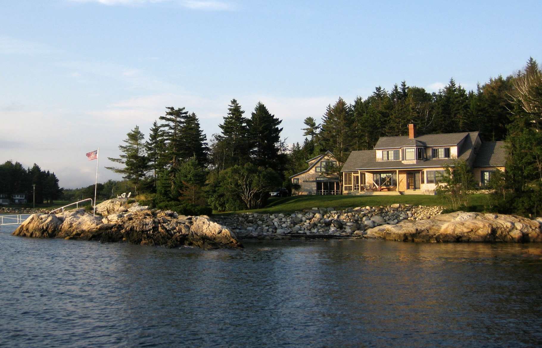 a house on the shore of Acadia