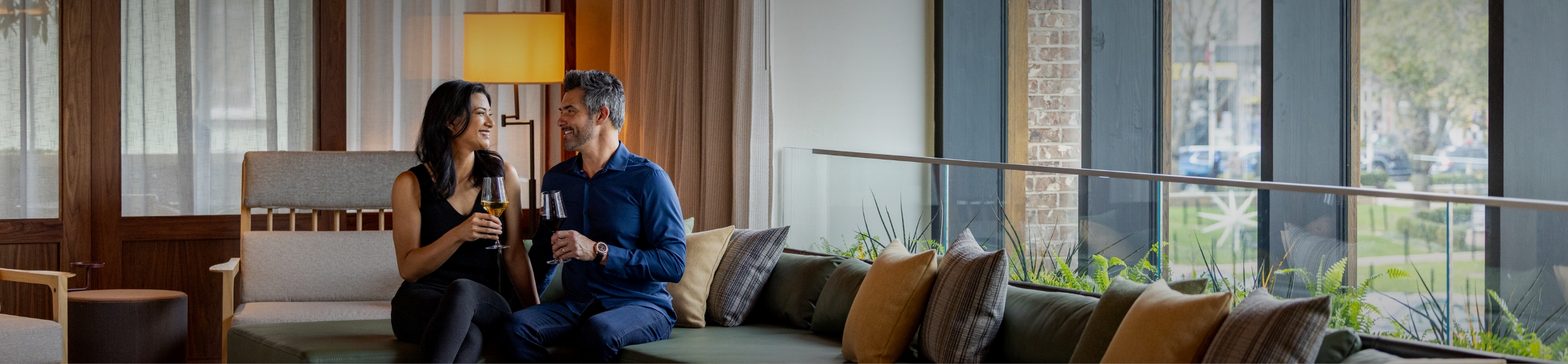 a man sitting on a couch