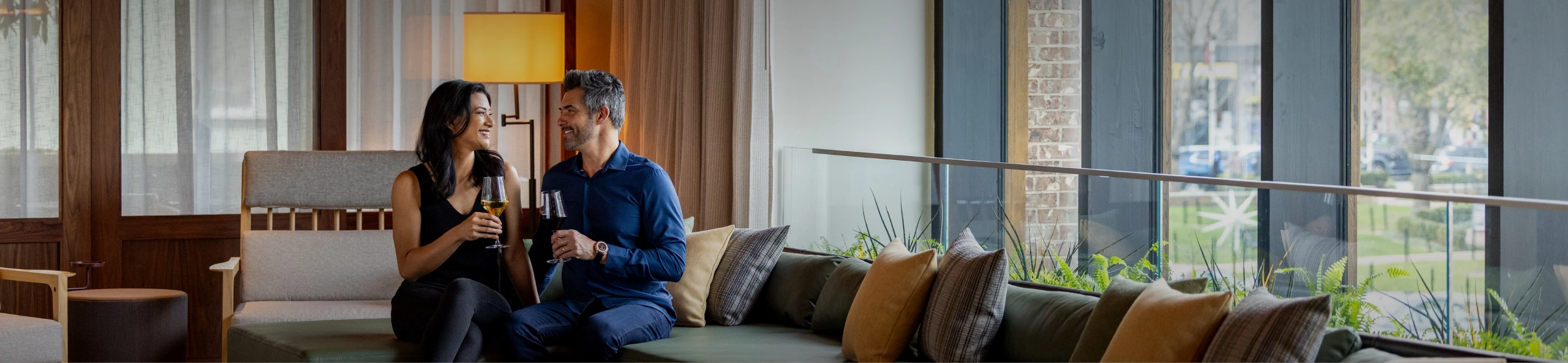a man sitting on a couch