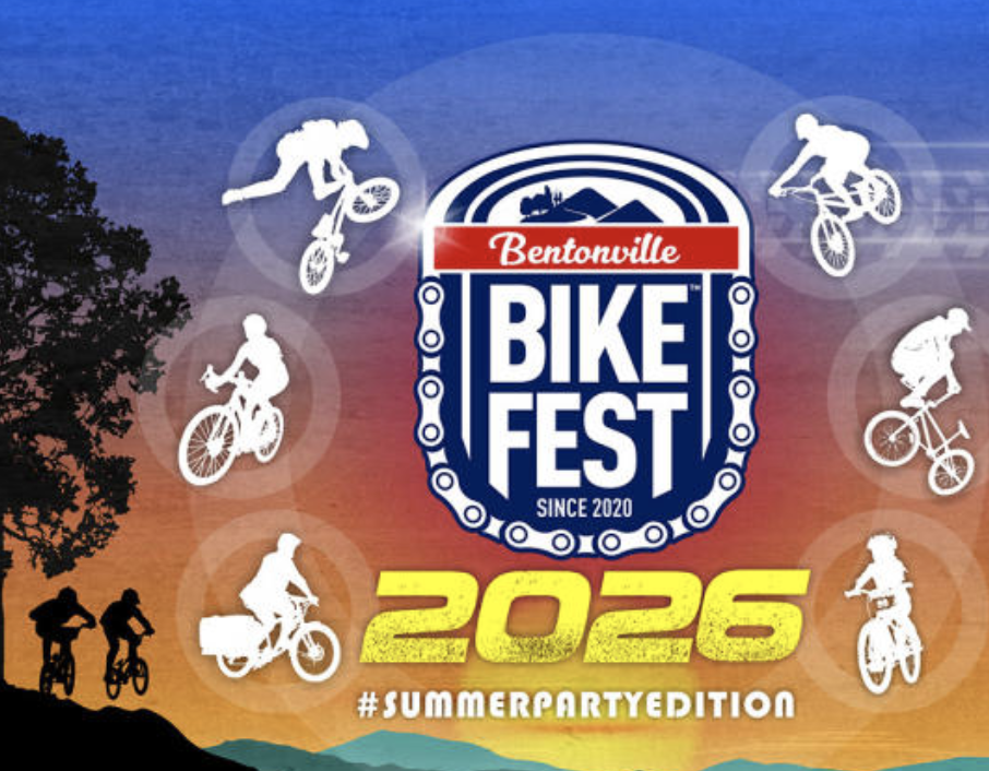 a poster with a group of people riding bikes