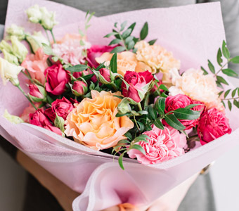 a bouquet of flowers