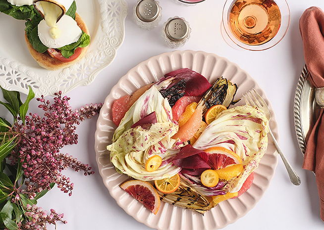 a plate of food on a table