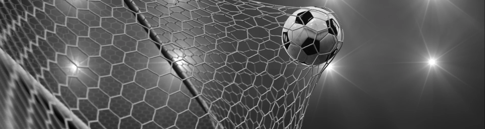 a football ball in a net