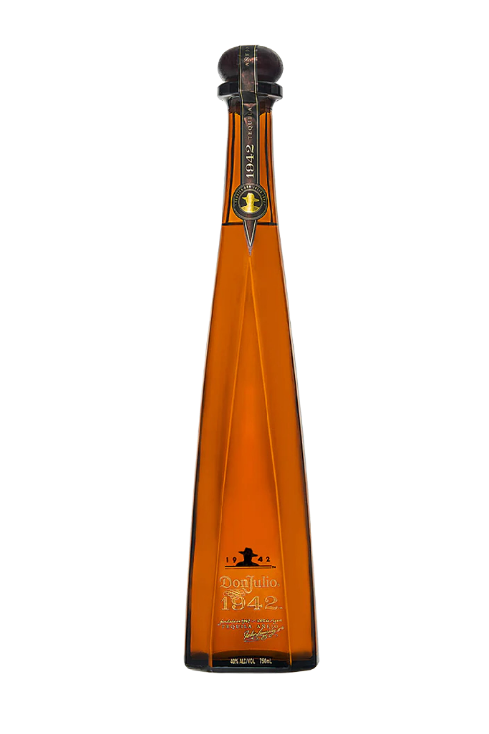 a bottle of alcohol with a black background