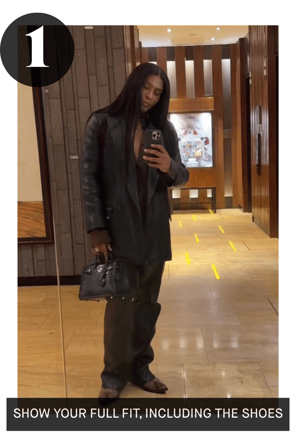 a man in a black coat