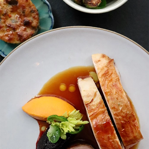 thanksgiving meal with vegetables