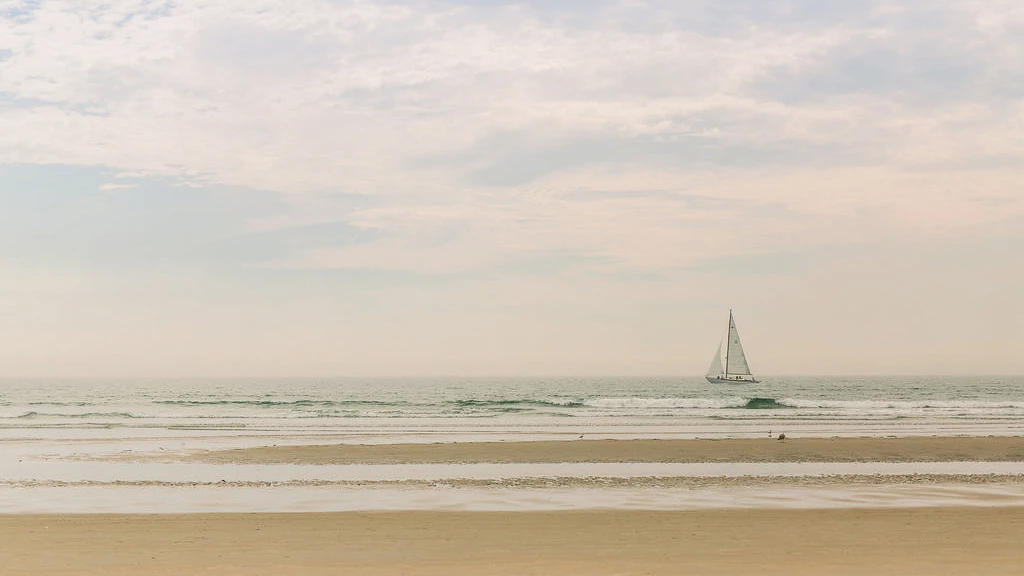 a sailboat on the water