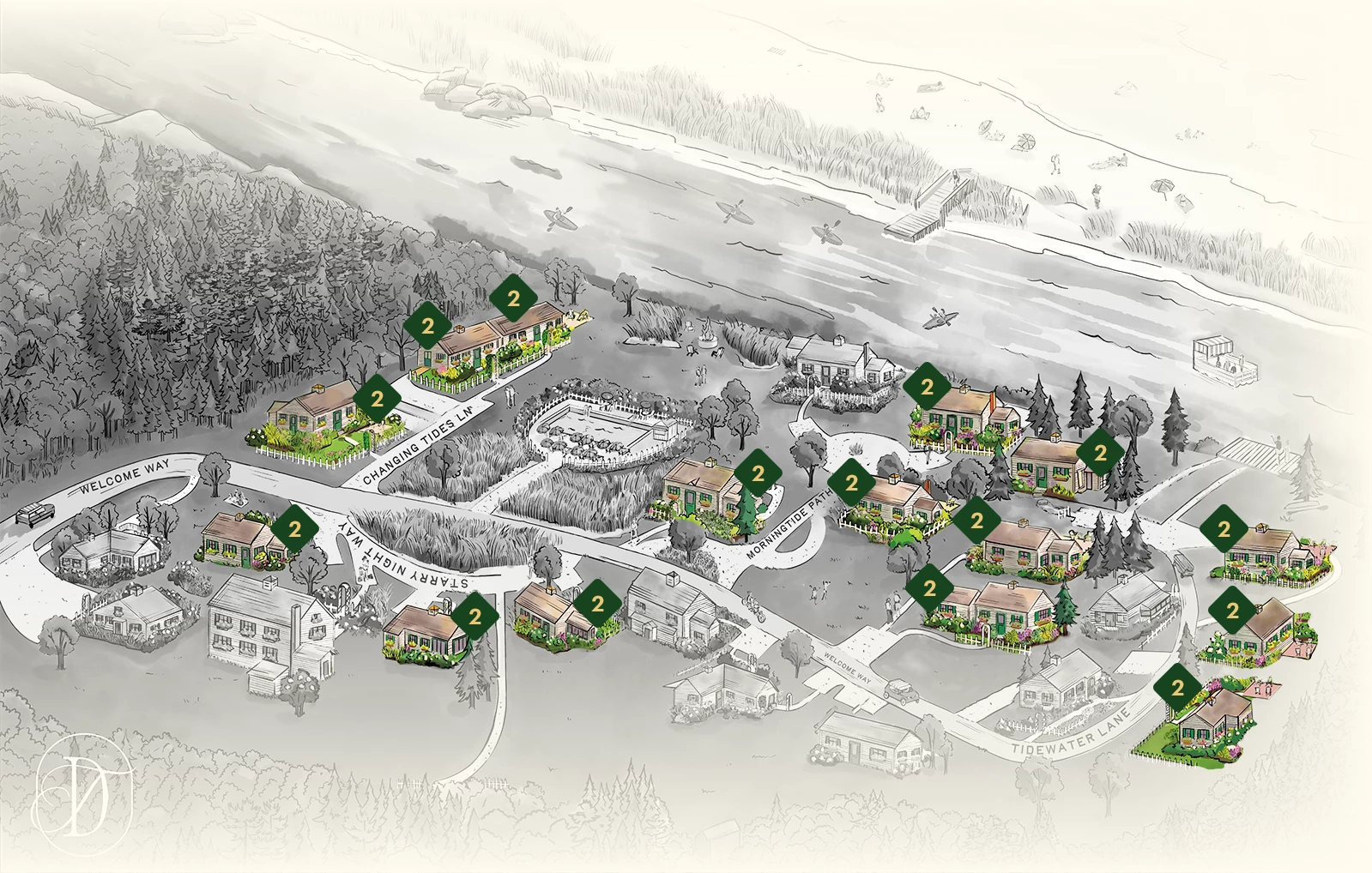 a map of a neighborhood
