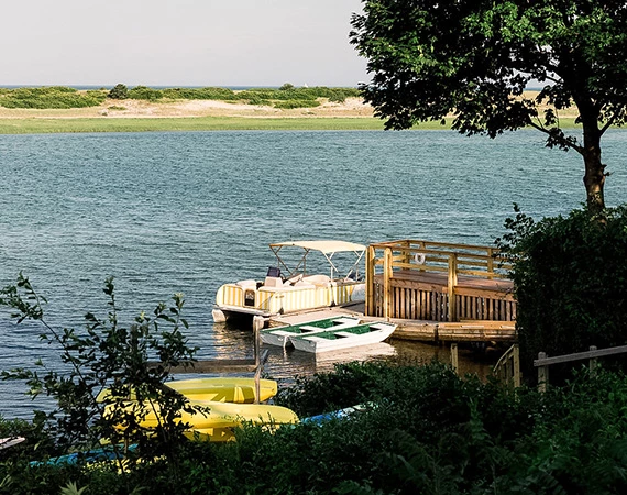 a boat on the water