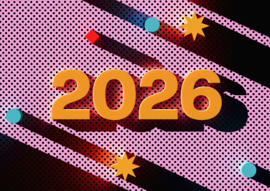 a yellow numbers on a pink background