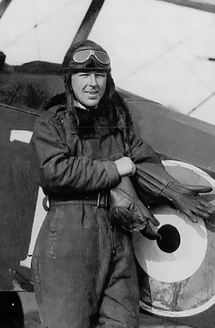 a man in a pilot's uniform