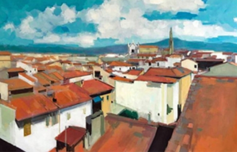a view of a city from above