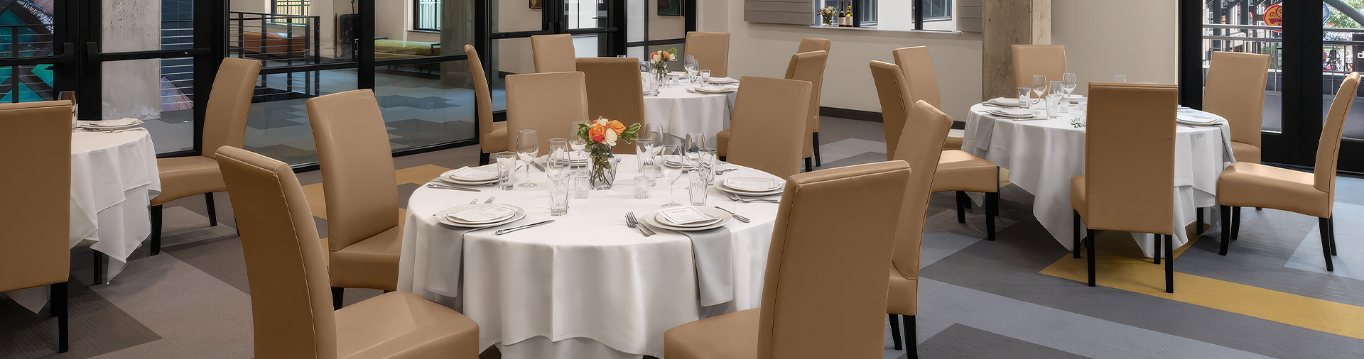 a table set for a dinner party