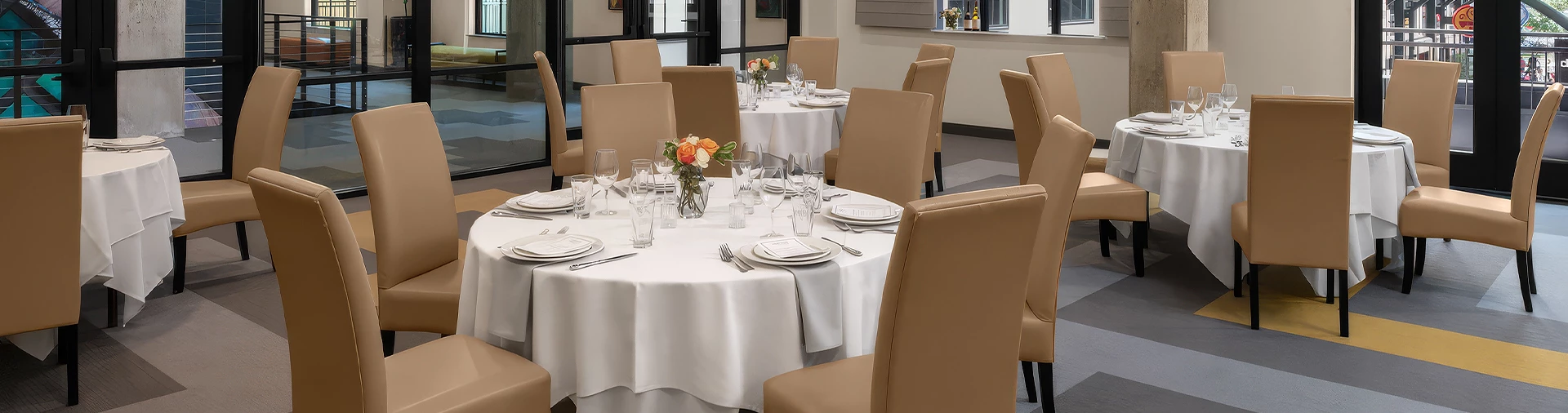 a table set for a dinner party