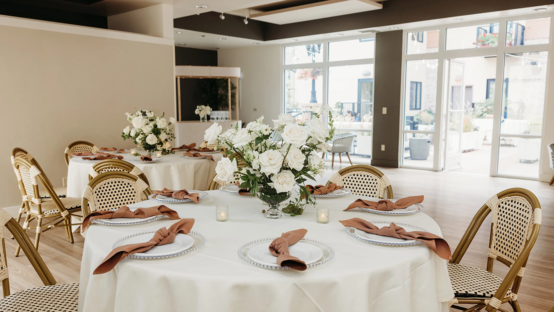 a table set for a party
