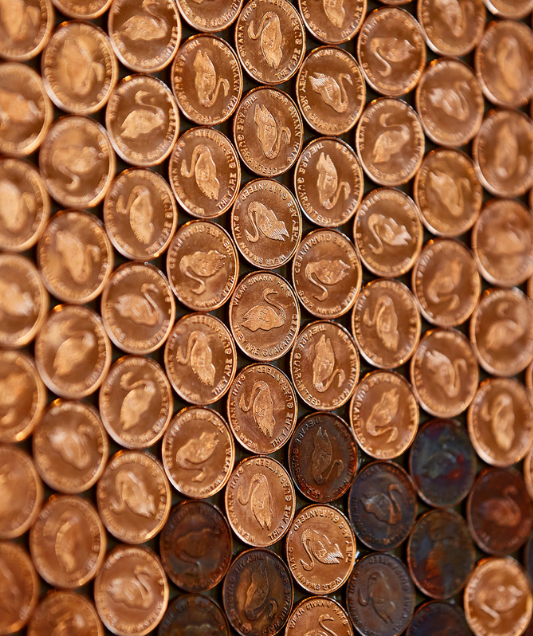 custom penny decoration