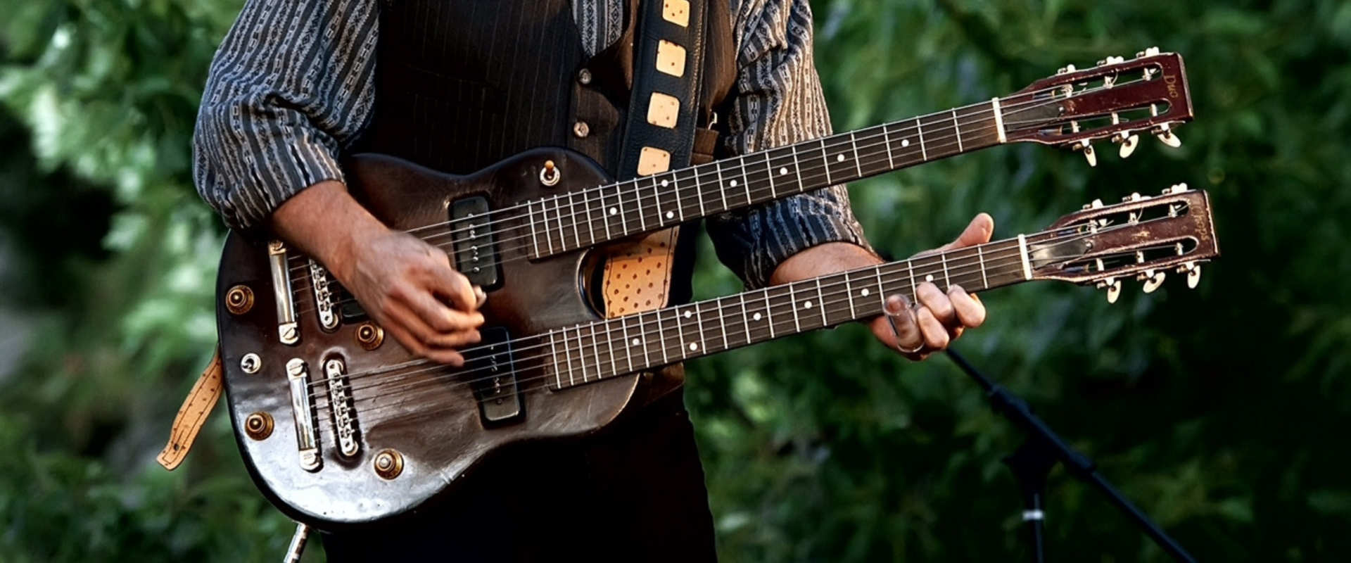 a person playing a guitar