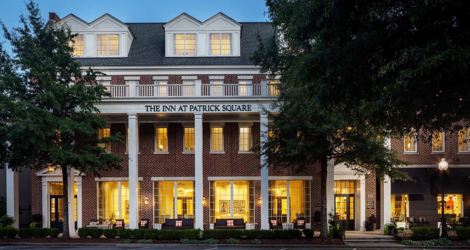 a building with columns and windows