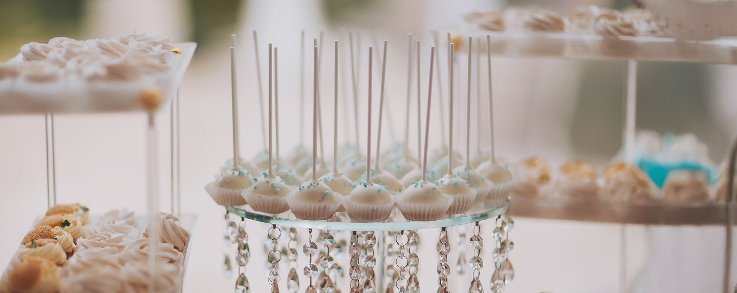 a cake pops on a stand