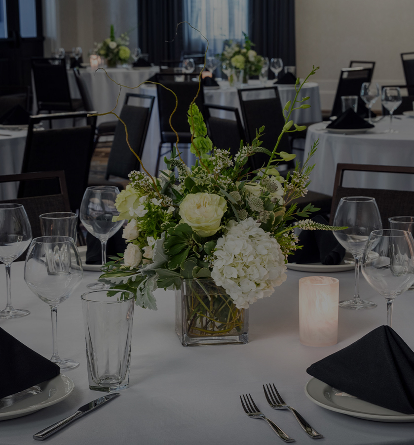 a table set for a party