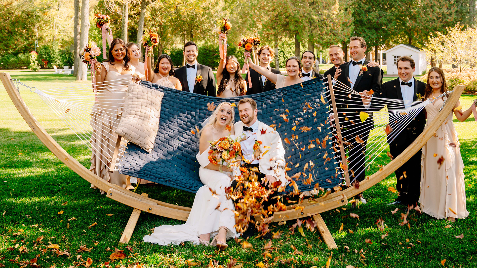 a group of people posing for a picture