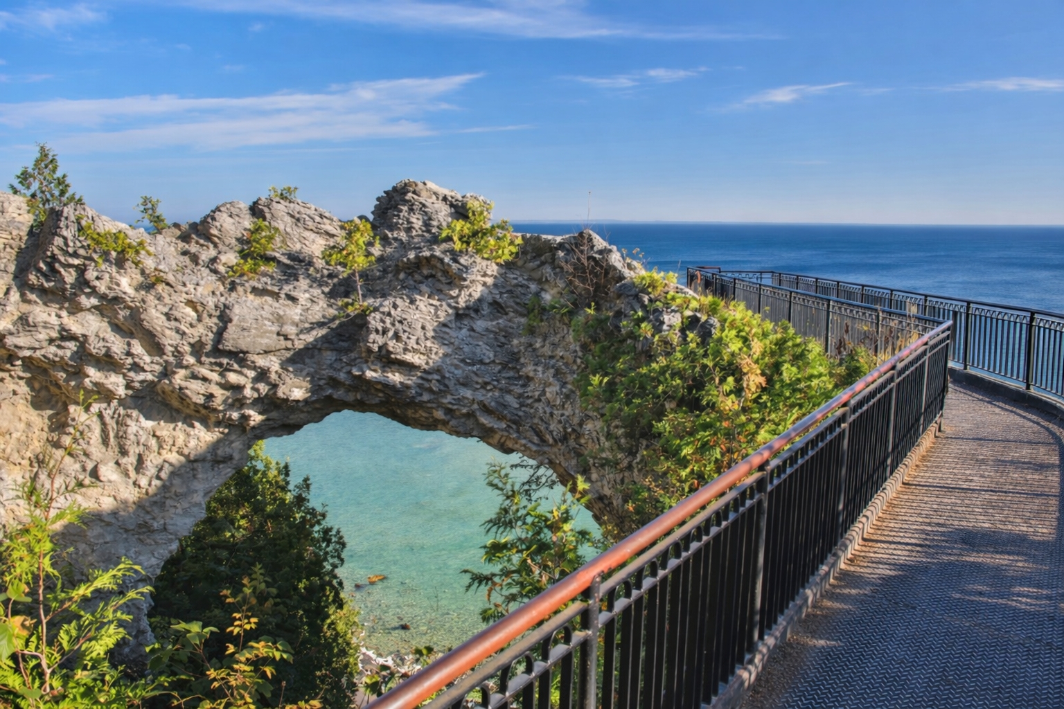 Best Valentines Day gifts include a romantic summer retreat overlooking Mackinac Island.