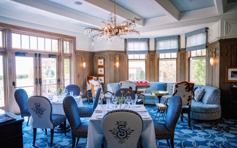 Library room inside historic Mansion at Stonecliffe - a landmark reimagined