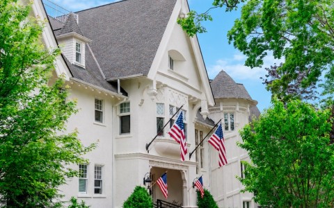 Lovely photo of the Historic Mansion at Stonecliffe on Mackinac Island