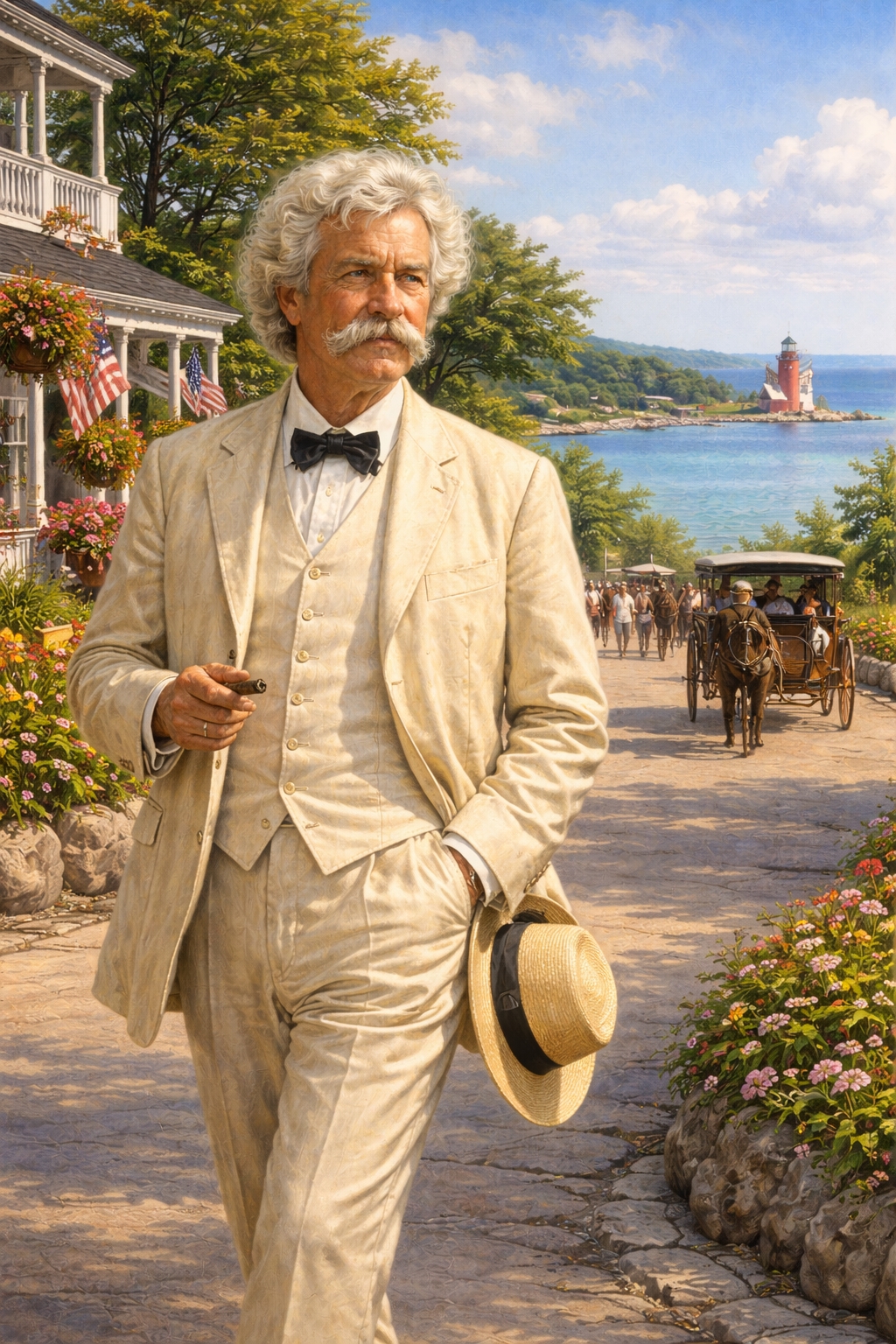 celebrities on mackinac island enjoying a private summer escape in northern michigan