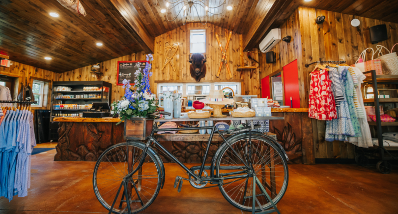 a bicycle in a store
