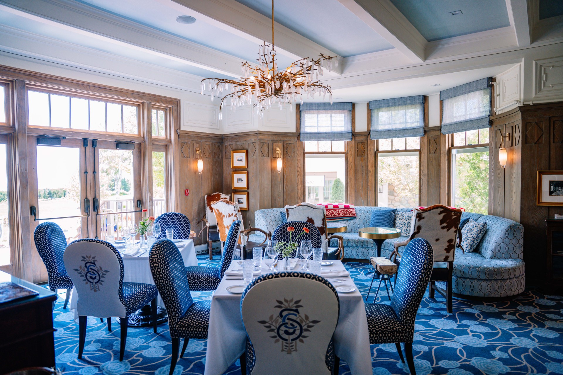 Library room inside historic Mansion at Stonecliffe - a landmark reimagined