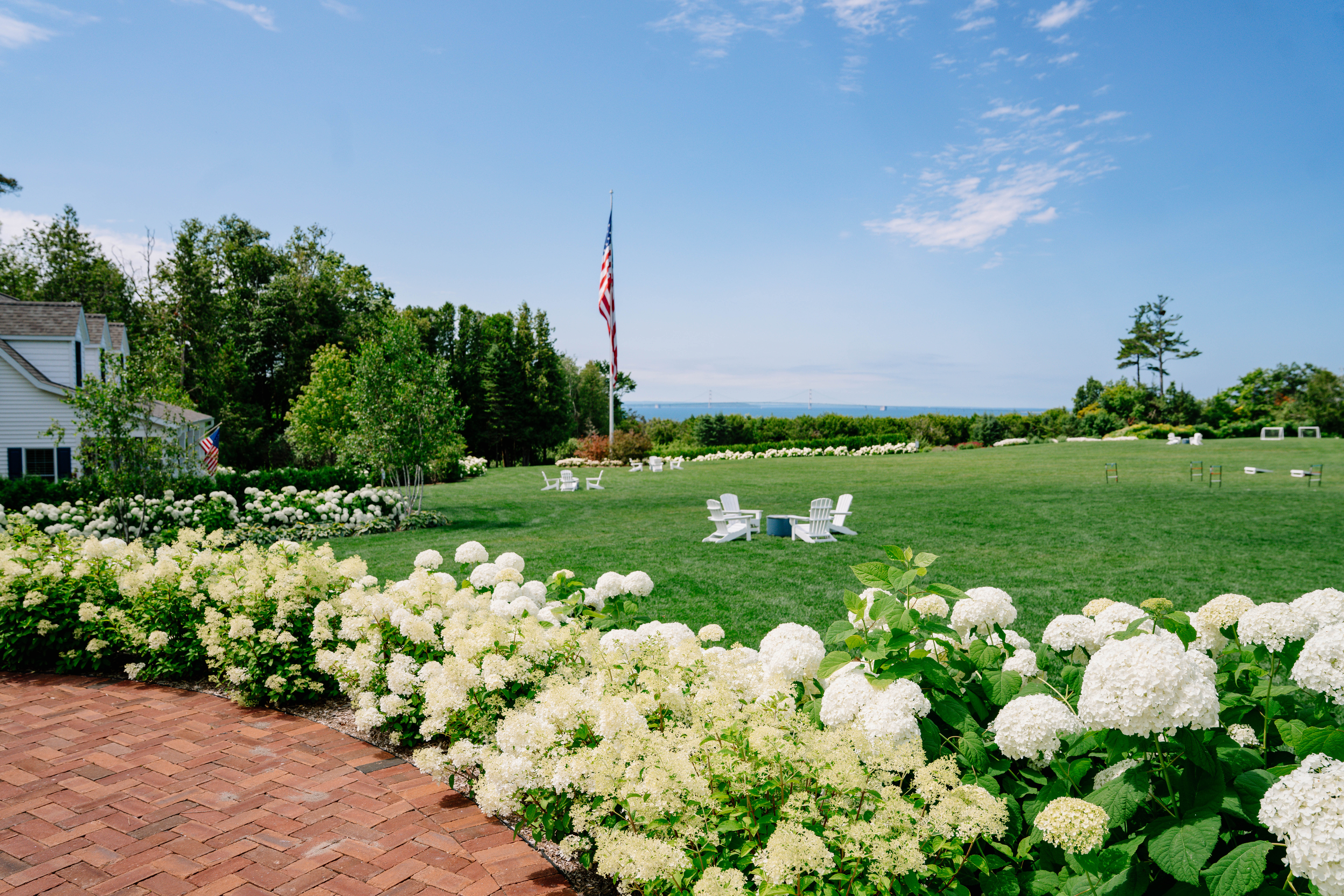 The Inn at Stonecliffe View of the Mackinac Bridge