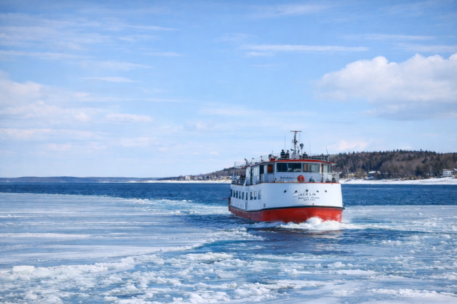 Winter transportation on Mackinac Island is designed for residents, not visitors.