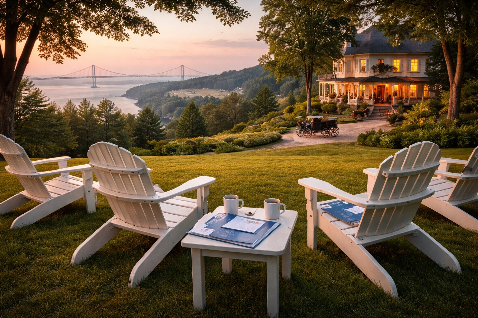 Mackinac Policy Conference 2026 hotel accommodations at The Inn at Stonecliffe with scenic West Bluff views, Lake Huron, and proximity to Grand Hotel on Mackinac Island