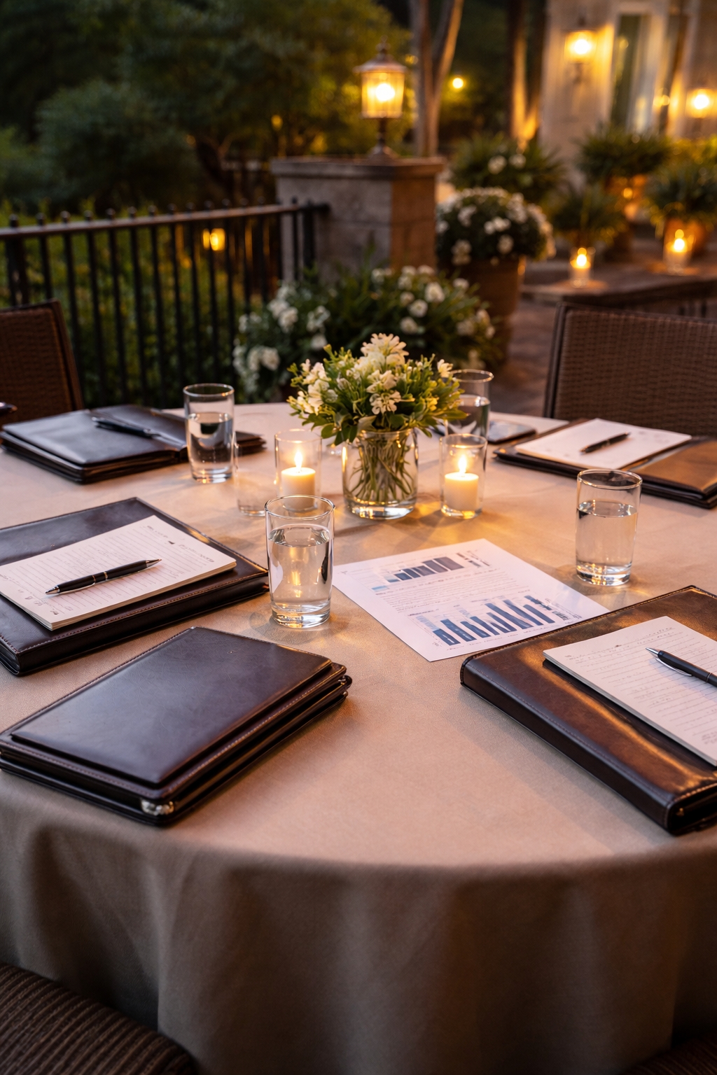 Mackinac Policy Conference sponsorship ROI illustrated through a private executive meeting setup highlighting sponsor outcomes, policymaker access, and strategic discussions on Mackinac Island