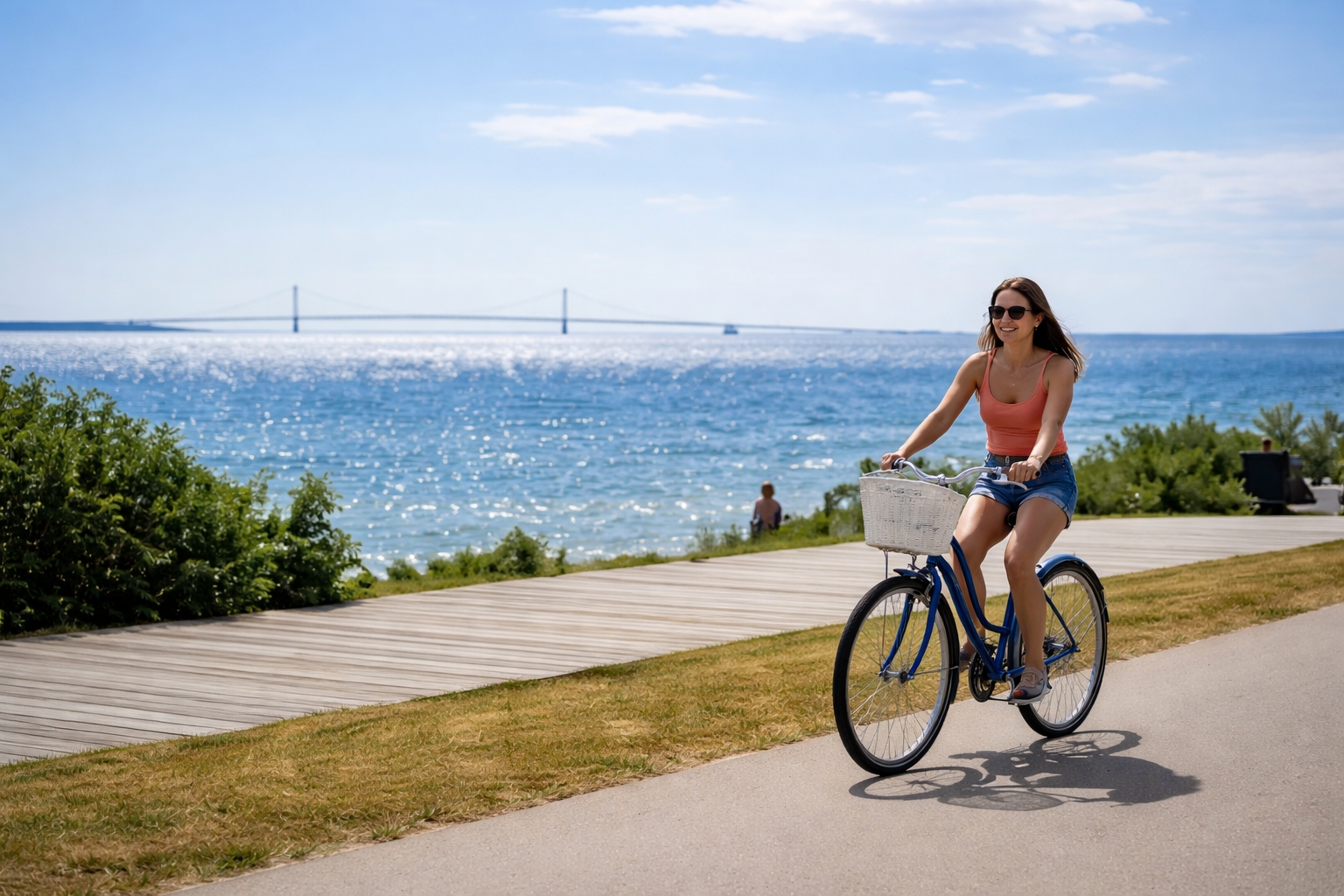 most beautiful bike path in the united states with scenic lakefront views and car-free cycling along a great lakes shoreline