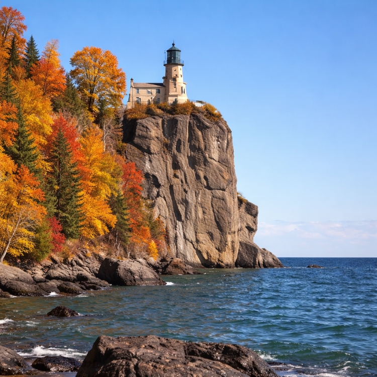 split rock lighthouse Lake Superior 