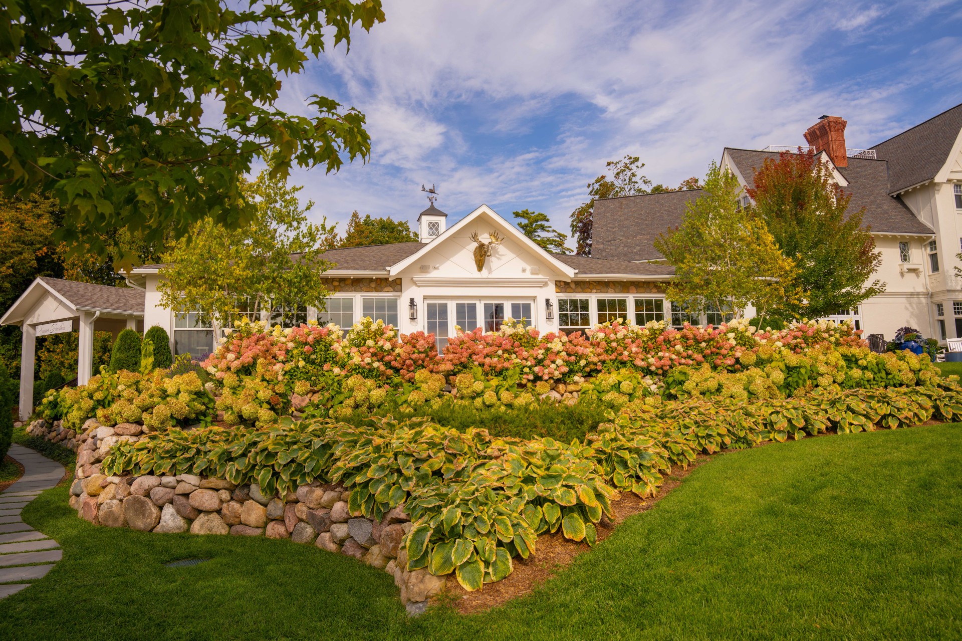 Sunset Pavilion Event Center at Stonecliffe in the fall