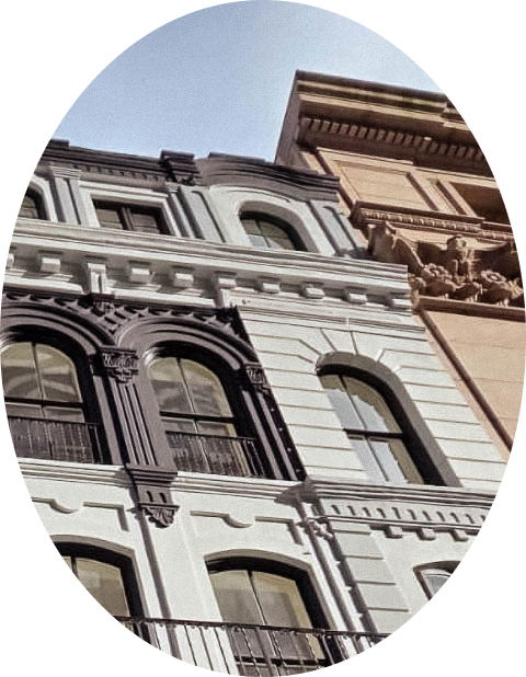 a close up of a building