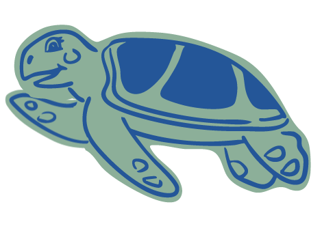 a cartoon of a turtle