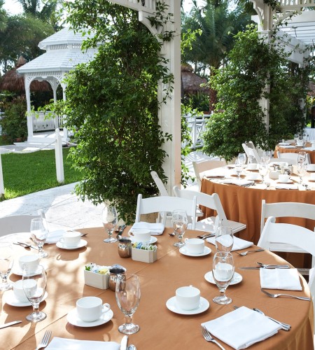 a table set for a party