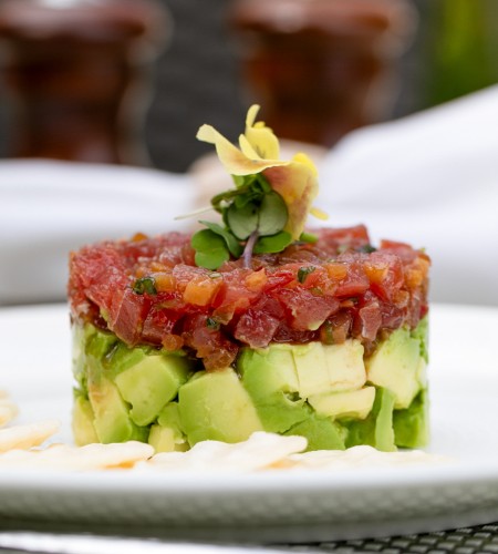 a plate of food on a table
