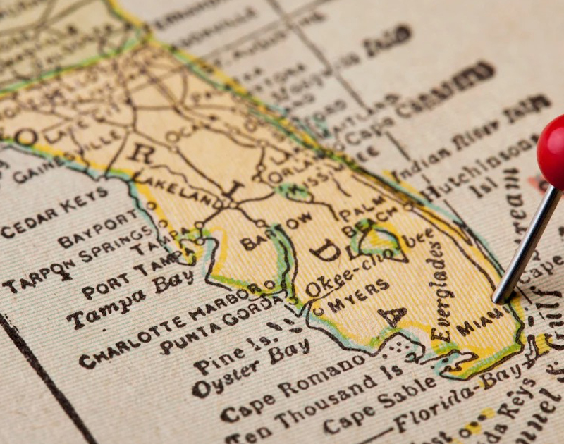 a close up of a map